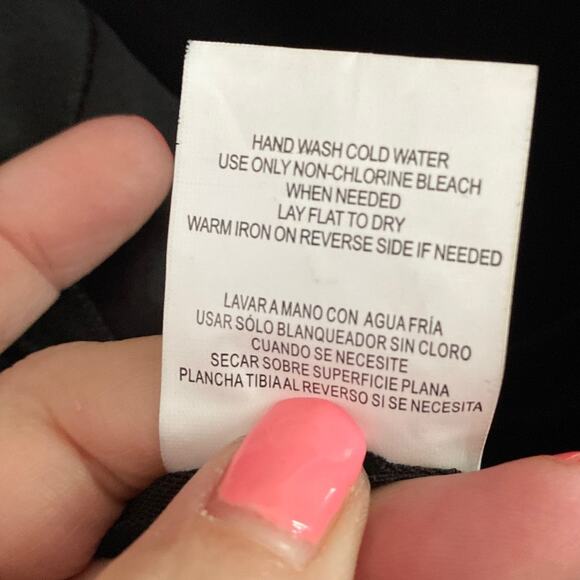 Xtraordinary Black Dress Polka Dot Short Puff Sleeve Sheer Skater Dress Size 3 - Picture 11 of 13